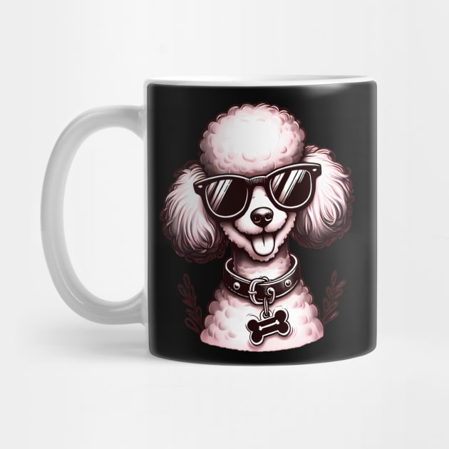 Funny Poodle with Sunglasses by CreativeSparkzz
